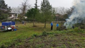 Chantier débroussaillement du 19 mars 2022 chemin du puits neuf